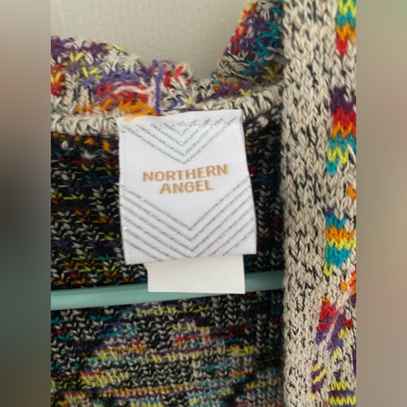 Northern Angel Multicolored Rainbow Cardigan Sweater Duster - Picture 2 of 7